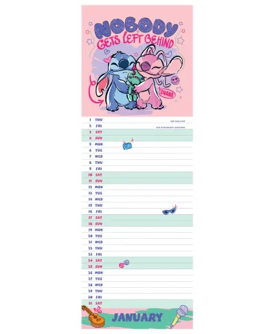 Stitch - mini kalendarz 2026