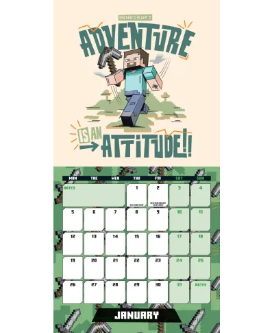 Minecraft - mini kalendarz 2026