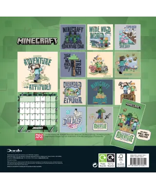 Minecraft - mini kalendarz 2026