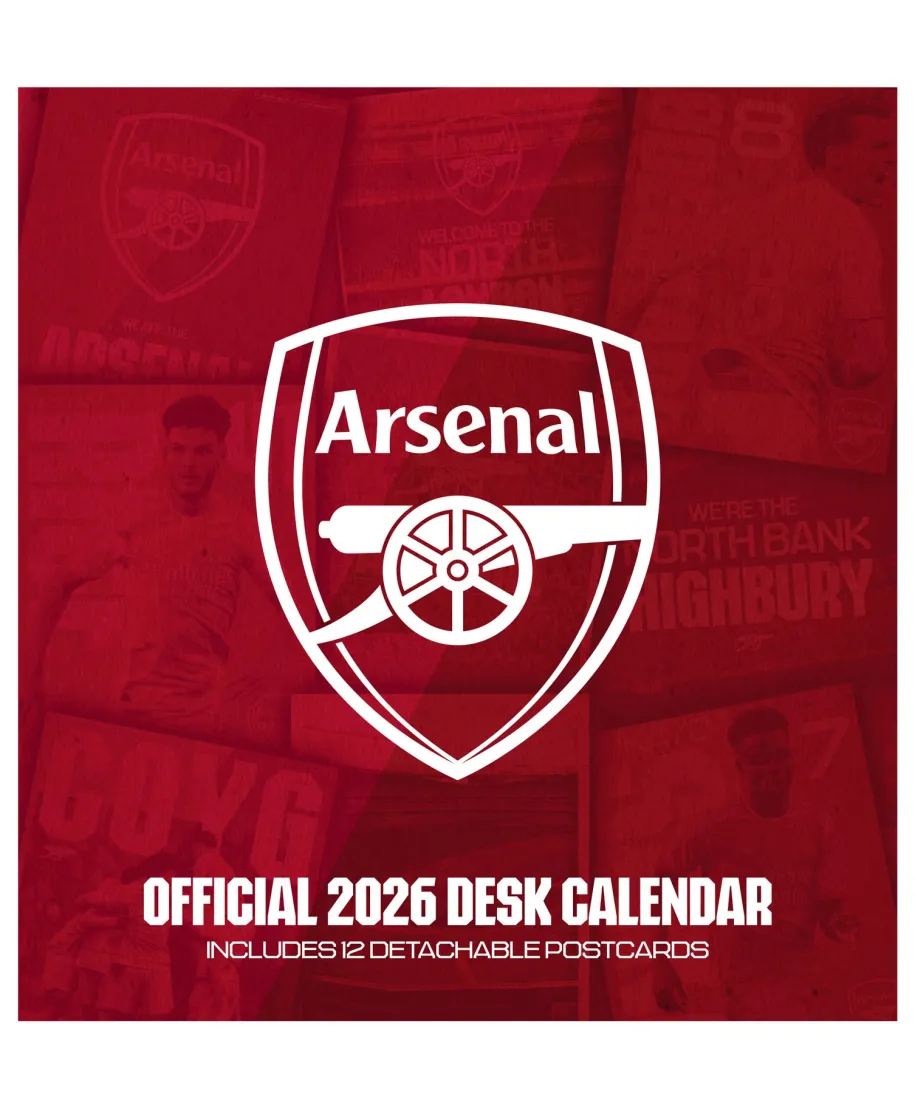 Arsenal FC - biurkowy kalendarz 2026