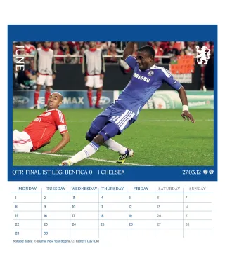 Chelsea FC - biurkowy kalendarz 2026