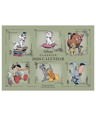 Disney Heritage - biurkowy kalendarz 2026