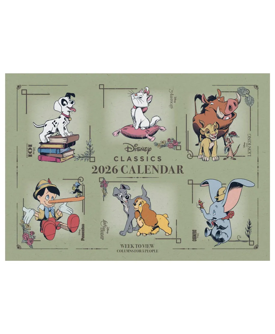 Disney Heritage - biurkowy kalendarz 2026