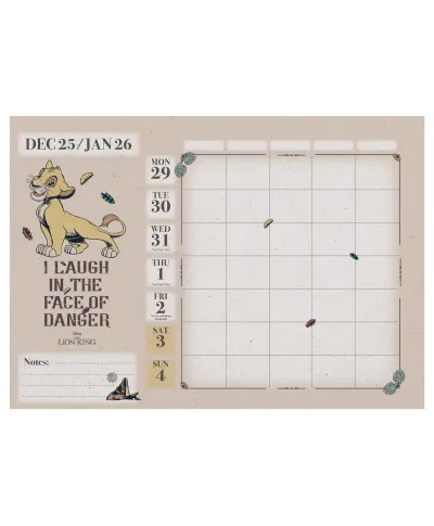 Disney Heritage - biurkowy kalendarz 2026