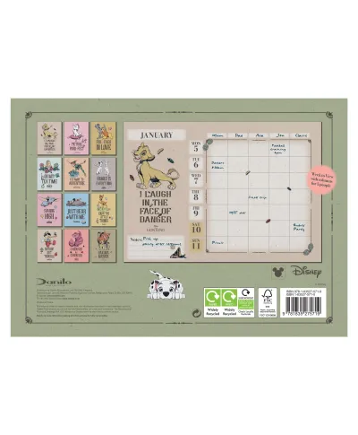 Disney Heritage - biurkowy kalendarz 2026