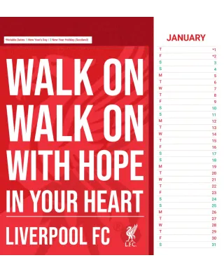 Liverpool FC - biurkowy kalendarz 2026