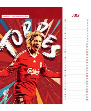 Liverpool FC - biurkowy kalendarz 2026