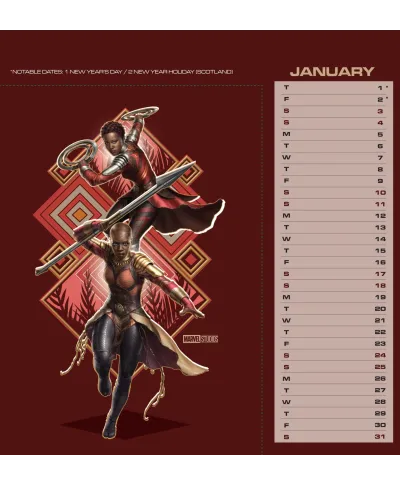 Marvel - biurkowy kalendarz 2026