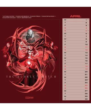 Marvel - biurkowy kalendarz 2026