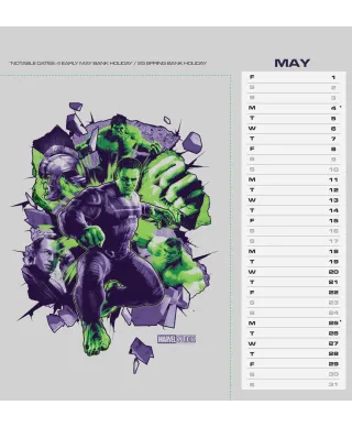 Marvel - biurkowy kalendarz 2026