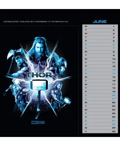 Marvel - biurkowy kalendarz 2026