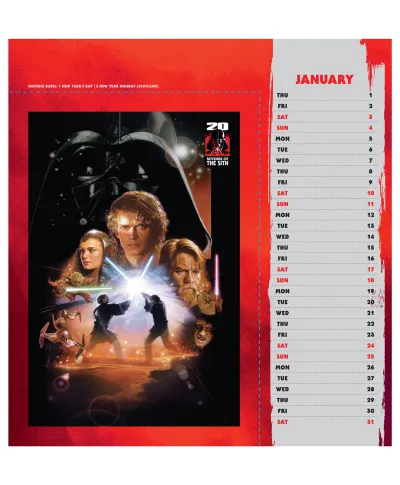 Star Wars Gwiezdne Wojny - biurkowy kalendarz 2026