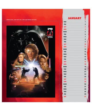 Star Wars Gwiezdne Wojny - biurkowy kalendarz 2026