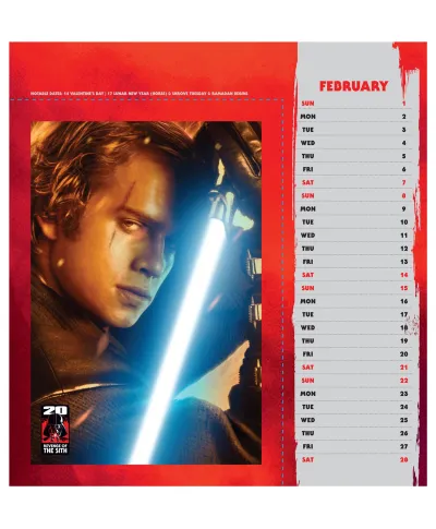 Star Wars Gwiezdne Wojny - biurkowy kalendarz 2026