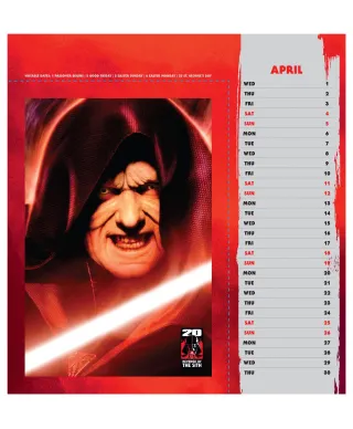 Star Wars Gwiezdne Wojny - biurkowy kalendarz 2026