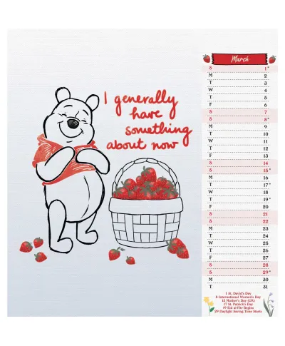 Kubuś Puchatek - biurkowy kalendarz 2026