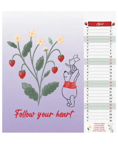 Kubuś Puchatek - biurkowy kalendarz 2026