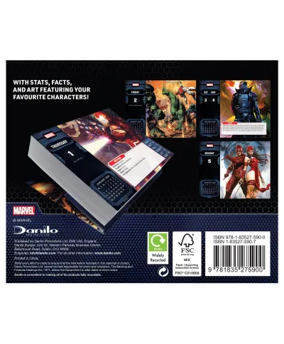 Marvel - kalendarz zdzierak 2026