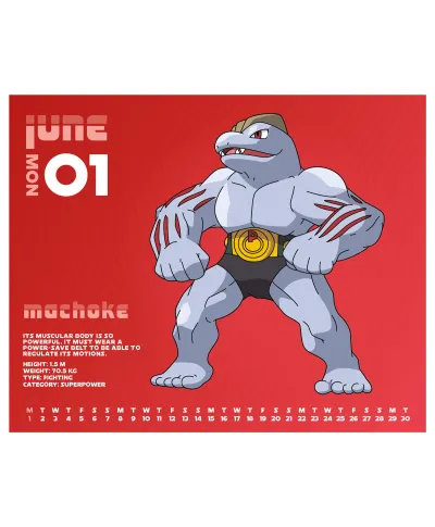 Pokemon - kalendarz zdzierak 2026