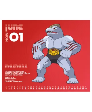 Pokemon - kalendarz zdzierak 2026