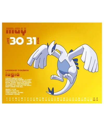 Pokemon - kalendarz zdzierak 2026