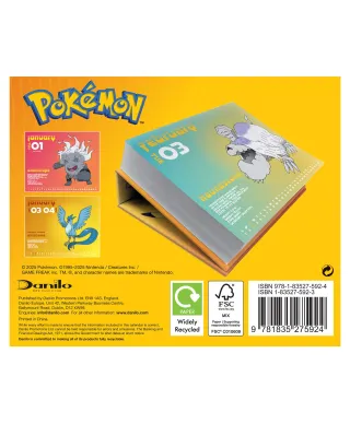 Pokemon - kalendarz zdzierak 2026