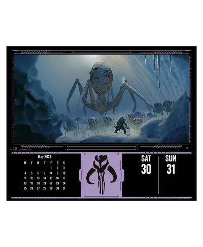 Star Wars The Mandalorian - kalendarz zdzierak 2026