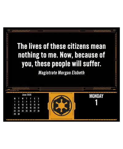 Star Wars The Mandalorian - kalendarz zdzierak 2026