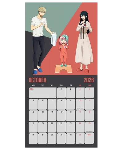 Spy X Family - kalendarz 2026