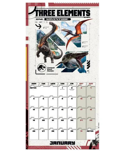 Jurassic World Rebirth - kalendarz 2026