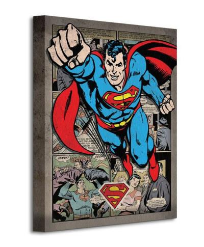 Superman (Comic Montage) - Obraz na płótnie