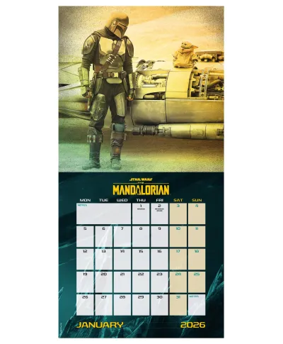 Star Wars The Mandalorian - kalendarz 2026