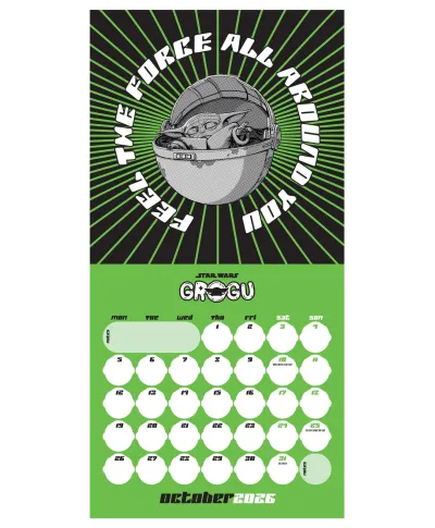 Star Wars The Mandalorian Grogu - kalendarz 2026