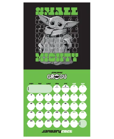 Star Wars The Mandalorian Grogu - kalendarz 2026