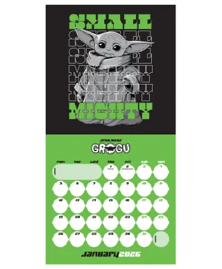 Star Wars The Mandalorian Grogu - kalendarz 2026