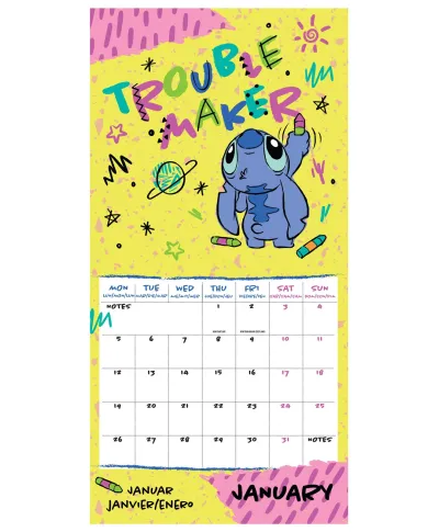 Stitch - kalendarz 2026