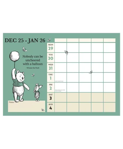 Kubuś Puchatek - kalendarz 2026 organizer