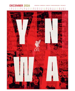 Liverpool FC - kalendarz A3 na 2026 rok