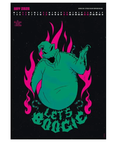 The Nightmare Before Christmas - kalendarz A3 na 2026 rok