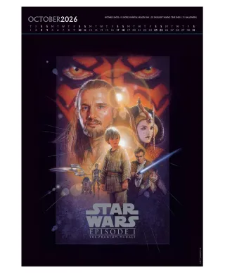 Star Wars Gwiezdne Wojny - kalendarz A3 na 2026 rok