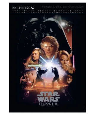Star Wars Gwiezdne Wojny - kalendarz A3 na 2026 rok