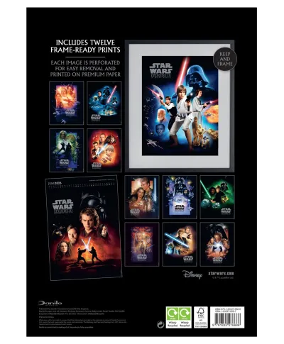 Star Wars Gwiezdne Wojny - kalendarz A3 na 2026 rok