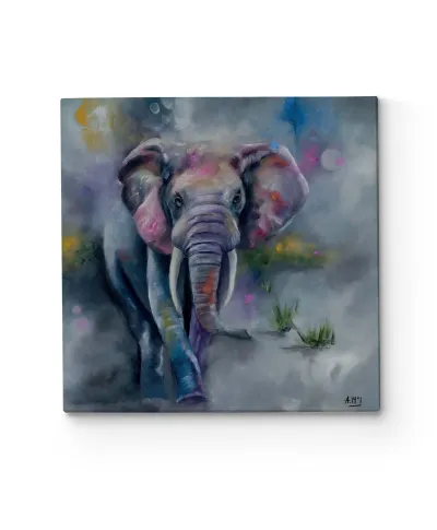 Elephant Stride - obraz na płótnie