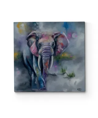 Elephant Stride - obraz na płótnie