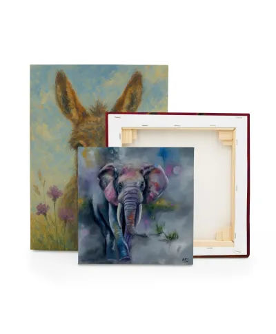 Elephant Stride - obraz na płótnie