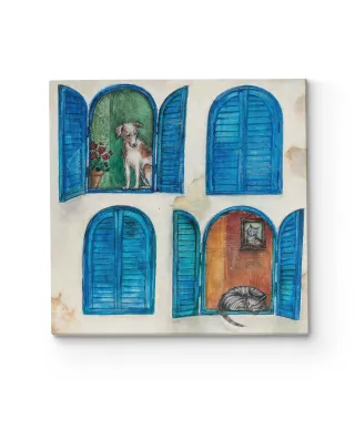 Cat Nap - obraz na płótnie