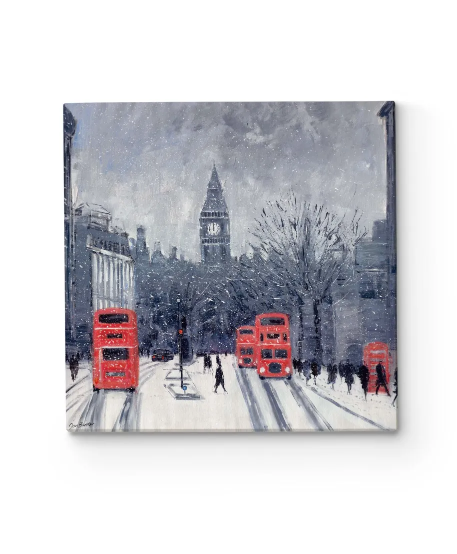 Wintry Whitehall - obraz na płótnie