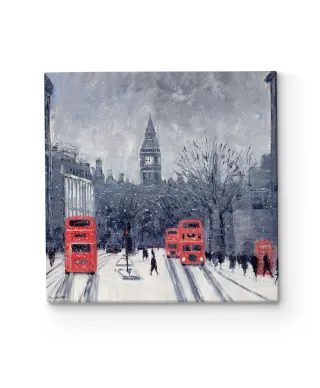 Wintry Whitehall - obraz na płótnie