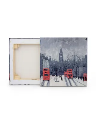 Wintry Whitehall - obraz na płótnie