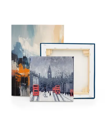 Wintry Whitehall - obraz na płótnie